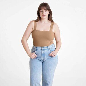 NUUDS Square Neck Tank Bodysuit‎ Size Medium